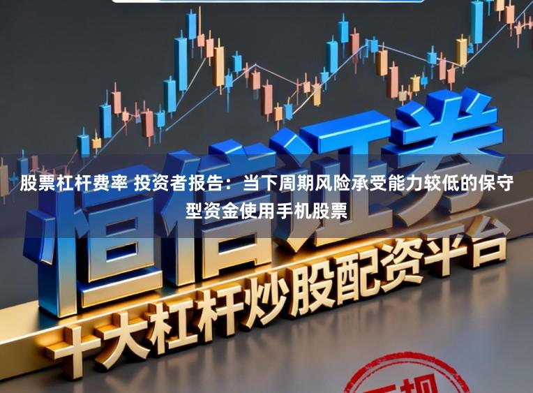 股票杠杆费率 投资者报告：当下周期风险承受能力较低的保守型资金使用手机股票